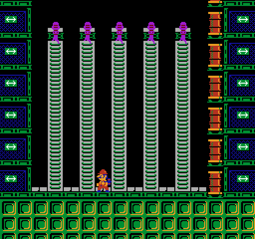 Wrecking Crew NES / Famicom Screenshot: Destroy these ladders carefully...
