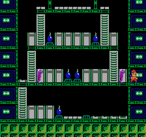 Wrecking Crew NES / Famicom Screenshot: Lookout, don't get caught!