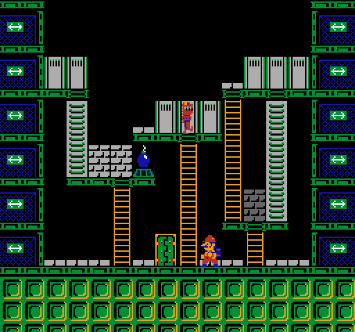 Wrecking Crew NES / Famicom Screenshot: Game start.