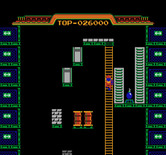 Wrecking Crew for NES / Famicom - Climbing a ladder to smash things...