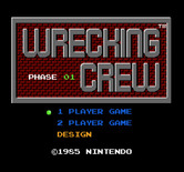Wrecking Crew for NES / Famicom - Title screen.
