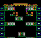 Wrecking Crew for NES / Famicom - The wrecking crew in action...