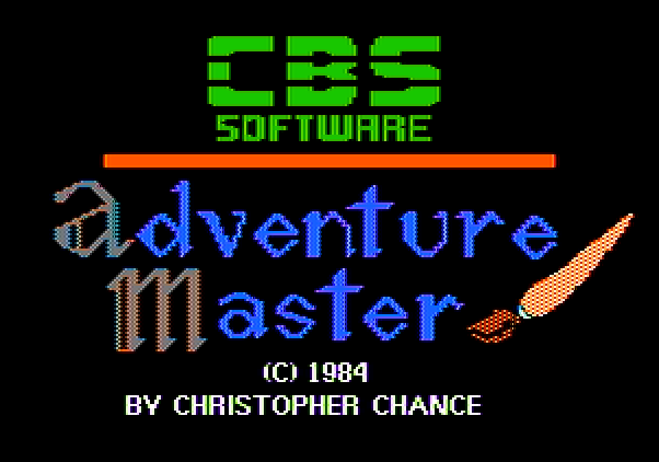 Adventure Master Apple II Screenshot: Title screen.