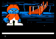 Adventure Master for Apple II - An ogre guards this bridge...