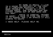 Adventure Master for Apple II - Start of one of the predefined adventures...