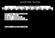 Adventure Master for Apple II - The menu for editing passageways...