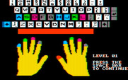 Wizard of Id's WizType for IBM PC/Compatibles - The game provides some typing hints for the drills.