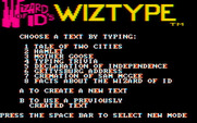 Wizard of Id's WizType for IBM PC/Compatibles - Several different texts are included to practice with.