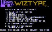 Wizard of Id's WizType for IBM PC/Compatibles - Choose some text to type.