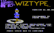 Wizard of Id's WizType for IBM PC/Compatibles - Title screen.