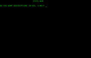 Civil War for IBM PC/Compatibles - Game options.