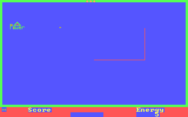 Laser Cycle IBM PC/Compatibles Screenshot: Starting the game.
