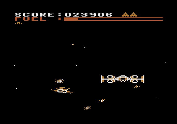 Buck Rogers: Planet of Zoom Atari 5200 Screenshot: Fighting a large, end of level boss...