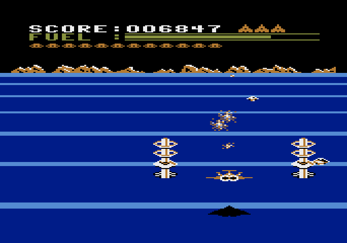 Buck Rogers: Planet of Zoom Atari 5200 Screenshot: Some saucers destroyed...