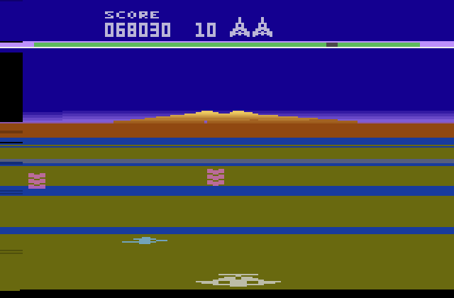 Buck Rogers: Planet of Zoom Atari 2600 Screenshot: Start of level 02.