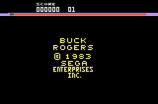 Buck Rogers: Planet of Zoom Atari 2600 Screenshot: Title screen.