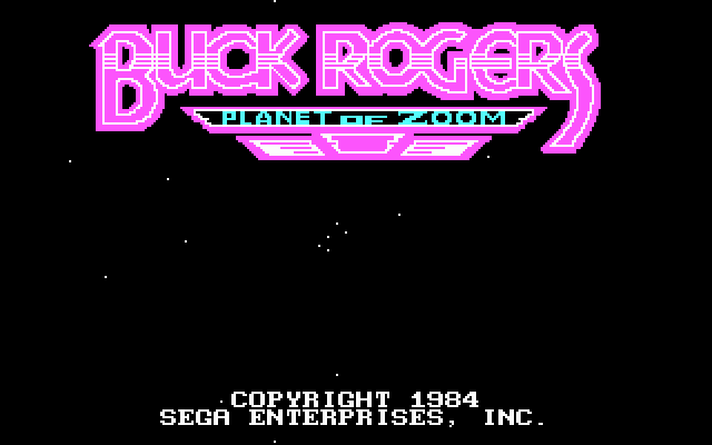 Buck Rogers: Planet of Zoom IBM PC/Compatibles Screenshot: Title screen.