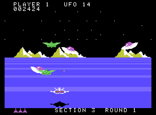 Buck Rogers: Planet of Zoom ColecoVision Screenshot: Multiple types of opponents appear at once...
