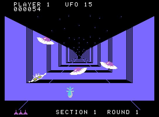 Buck Rogers: Planet of Zoom ColecoVision Screenshot: Dodging saucers...
