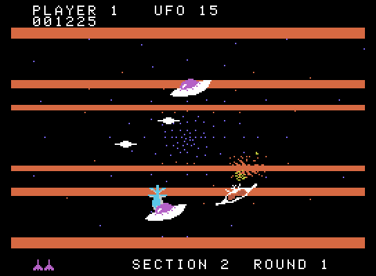 Buck Rogers: Planet of Zoom ColecoVision Screenshot: One opponent down, 15 more to go...