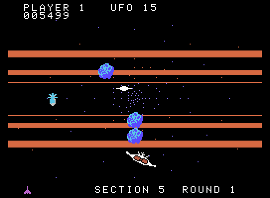 Buck Rogers: Planet of Zoom ColecoVision Screenshot: Now asteroids appear...