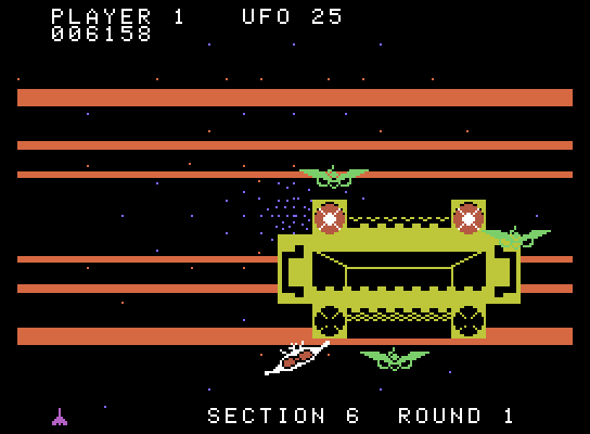 Buck Rogers: Planet of Zoom ColecoVision Screenshot: Section 6 opponent launches an attack!