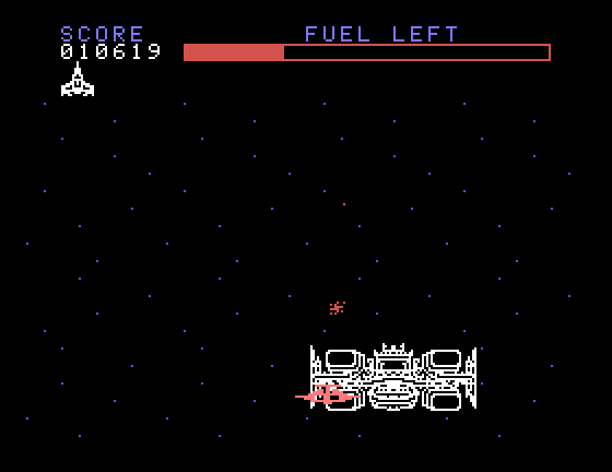 Buck Rogers: Planet of Zoom TI-99/4A Screenshot: Incoming ship!