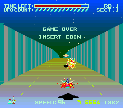 Buck Rogers: Planet of Zoom Arcade Screenshot: Game demo.