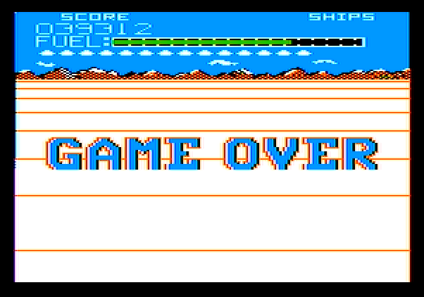 Buck Rogers: Planet of Zoom Apple II Screenshot: Game over.