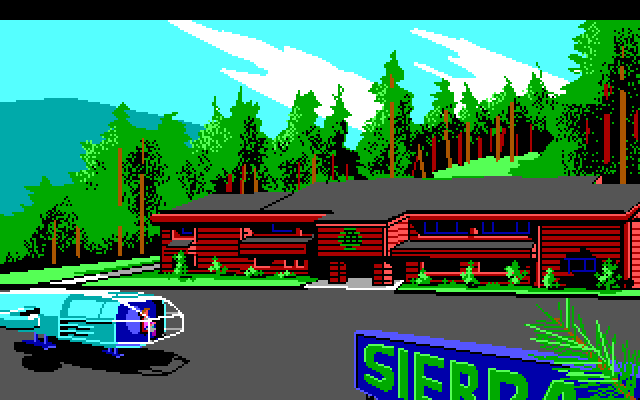Space Quest III: The Pirates of Pestulon IBM PC/Compatibles Screenshot: Hey, how about that! The game developer is here!