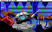Space Quest III: The Pirates of Pestulon for IBM PC/Compatibles - The game begins here.