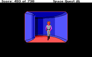 Space Quest III: The Pirates of Pestulon for IBM PC/Compatibles - Walking a corridor...