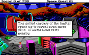 Space Quest III: The Pirates of Pestulon for IBM PC/Compatibles - Description of the current location.