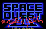 Space Quest III: The Pirates of Pestulon for IBM PC/Compatibles - Title screen.