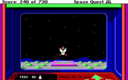 Space Quest III: The Pirates of Pestulon for IBM PC/Compatibles - Land the astro chicken on the landing pad...
