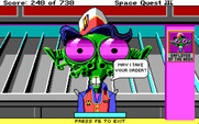 Space Quest III: The Pirates of Pestulon for IBM PC/Compatibles - May I take your order?