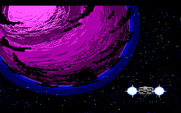 Space Quest III: The Pirates of Pestulon for IBM PC/Compatibles - Landing on a planet.