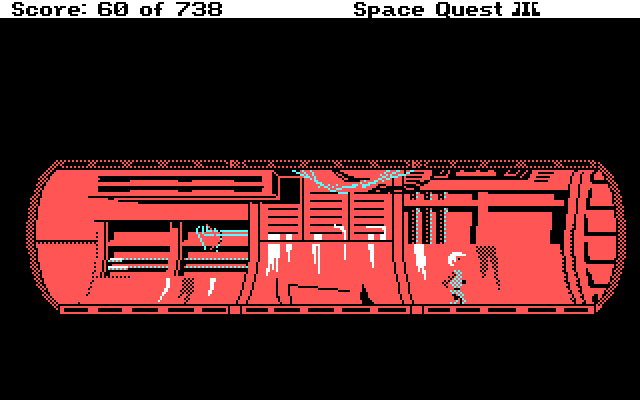 Space Quest III: The Pirates of Pestulon IBM PC/Compatibles Screenshot: Nothing dangerous here, right?