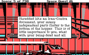 Space Quest III: The Pirates of Pestulon for IBM PC/Compatibles - One of the many ways to die in the game.