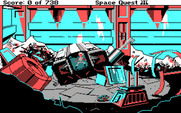 Space Quest III: The Pirates of Pestulon for IBM PC/Compatibles - The game begins here.
