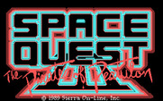 Space Quest III: The Pirates of Pestulon for IBM PC/Compatibles - Title screen.