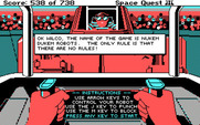 Space Quest III: The Pirates of Pestulon for IBM PC/Compatibles - Mini-game instructions...