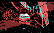 Space Quest III: The Pirates of Pestulon for IBM PC/Compatibles - The escape pod is captured by a garbage freighter.