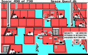 Space Quest III: The Pirates of Pestulon for IBM PC/Compatibles - Uh oh, Roger's been spotted!