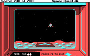 Space Quest III: The Pirates of Pestulon for IBM PC/Compatibles - Playing a game of Astro Chicken.