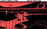 Space Quest III: The Pirates of Pestulon for IBM PC/Compatibles - Avoid the lava and crevices!