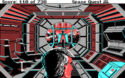 Space Quest III: The Pirates of Pestulon for IBM PC/Compatibles - On board the ship.