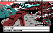 Space Quest III: The Pirates of Pestulon for IBM PC/Compatibles - Typing a command.