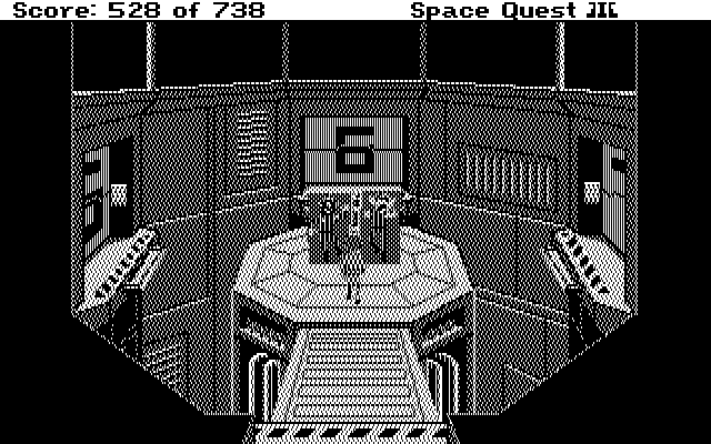 Space Quest III: The Pirates of Pestulon IBM PC/Compatibles Screenshot: The Two Guys from Andromeda are trapped!