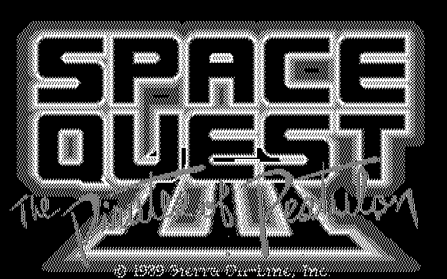 Space Quest III: The Pirates of Pestulon IBM PC/Compatibles Screenshot: Title screen.
